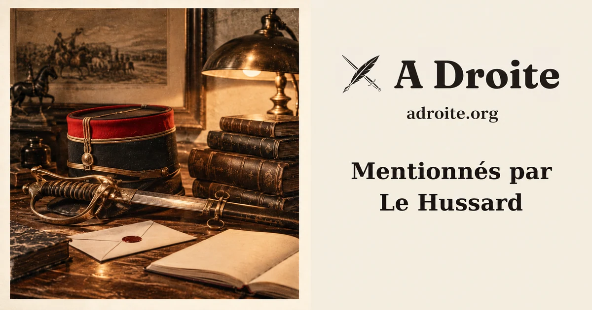 Bannière de la liste « Mentionnés par Le Hussard »