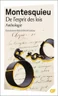 De l'esprit des lois De l'esprit des lois