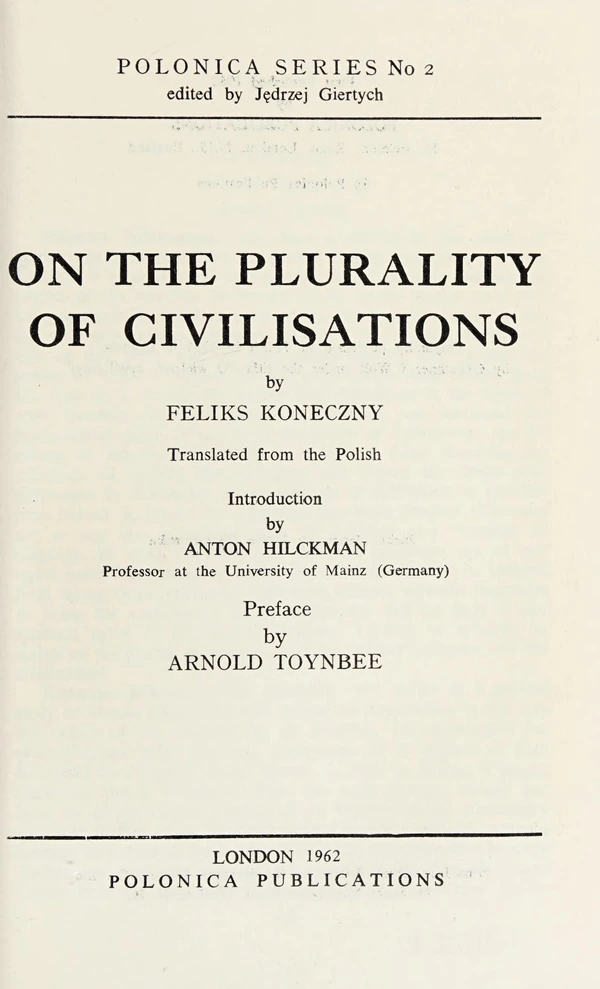 De la pluralité des civilisations