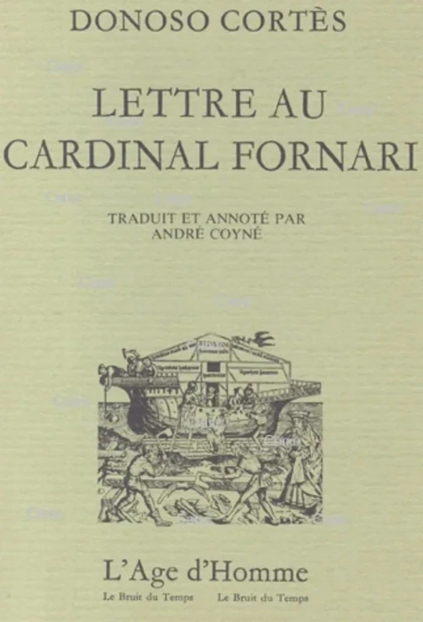 Lettre au cardinal Fornari