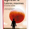 Lettres, maximes et autres textes