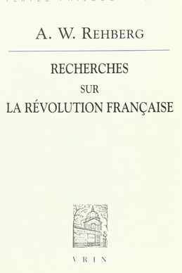Recherches sur la Révolution française
