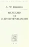 Recherches sur la Révolution française
