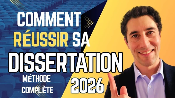 DISSERTATION EN DROIT : la méthode simple d’un PROFESSEUR pour réussir