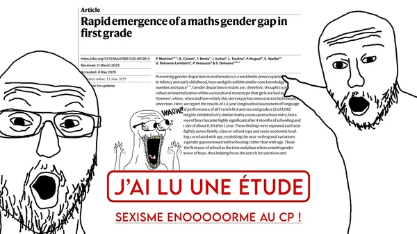 [Etude] Sexisme ENORME au CP, une étude DENONCE