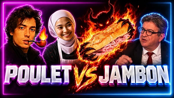 JAMBON, COMMERCE ET DAMNATION (Mélenchon malin)