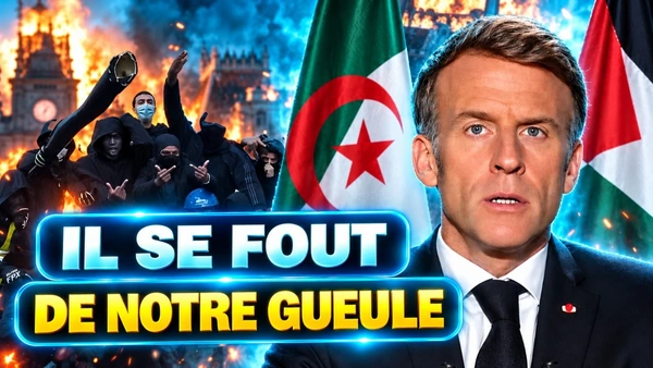 Macron complice de la racaille qui brûle la France !