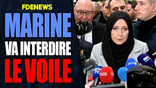 Marine Le Pen veut interdire le voile via referendum